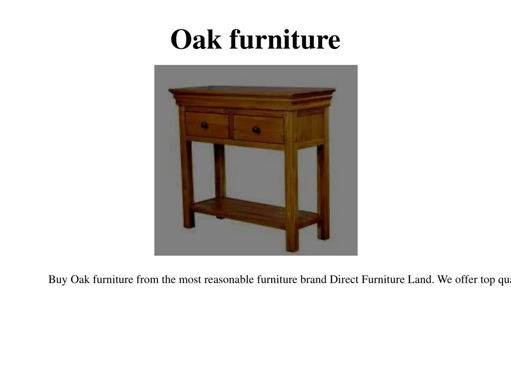 oak furniture