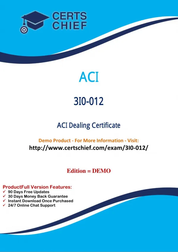 3I0-012 Latest Certification Practice Test