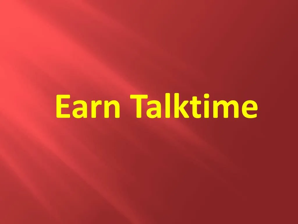 earn talktime