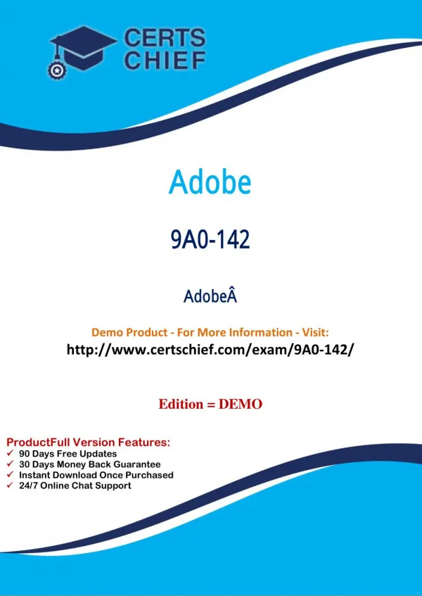 9A0-142 IT Certification Program