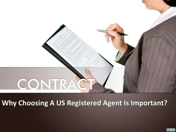Why Choosing A US Registered Agent Is Important?
