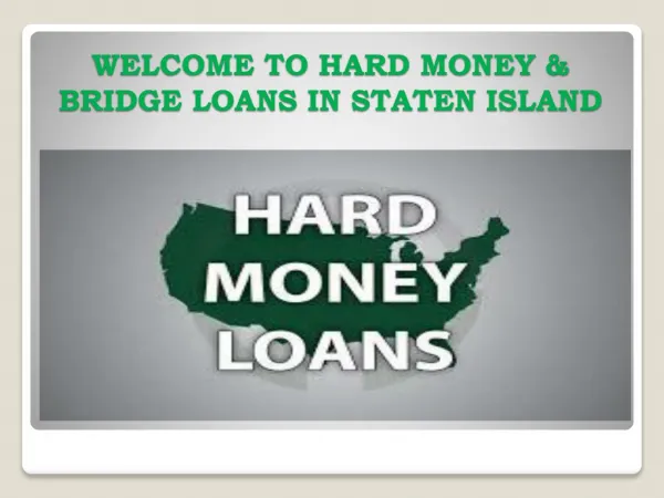 Bridge Loan Staten Island