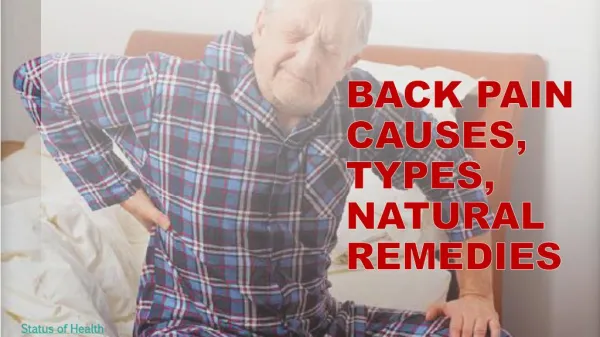 Back Pain – Causes, Types and Natural Remedies