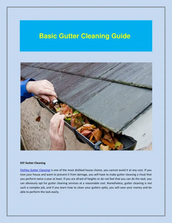 Asfordby Valley Gutter Cleaning
