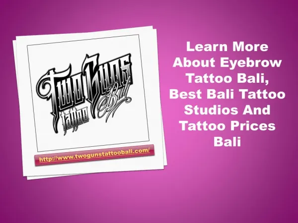 Best Place To Get A Tattoo In Bali
