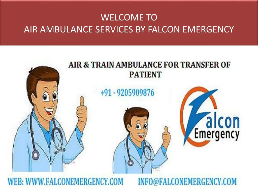welcome to air ambulance services by falcon emergency