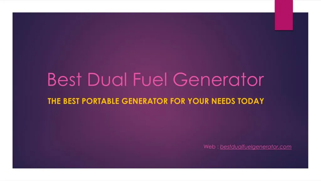 best dual fuel generator