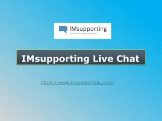  IMsupporting Live Chat - slide 1