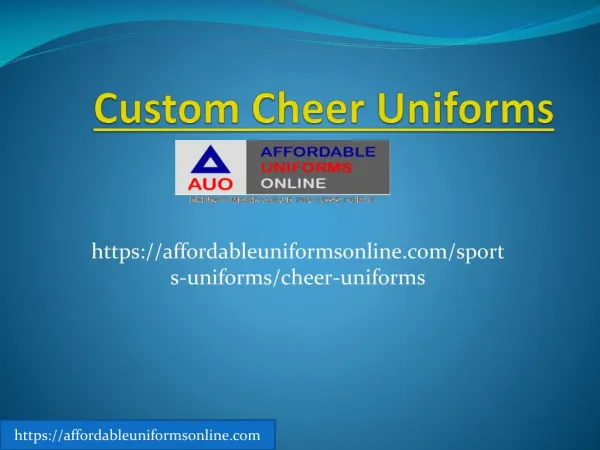 Custom Cheer Uniforms