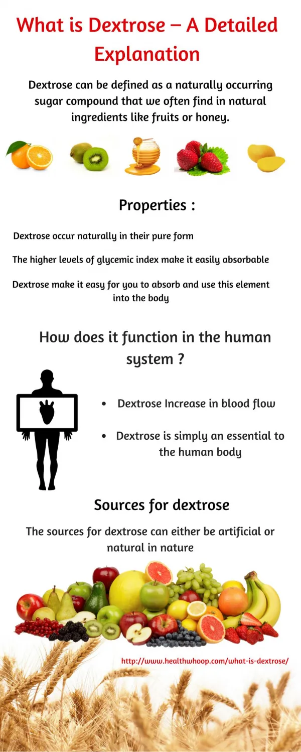 What is Dextrose – A Detailed Explanation