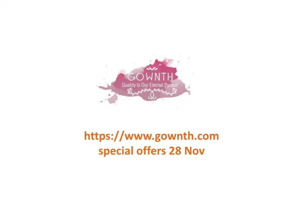 www.gownth.com special offers 28 Nov