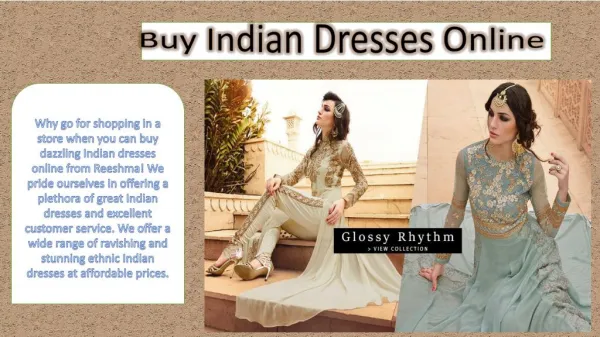 Buy Indian Dresses Online