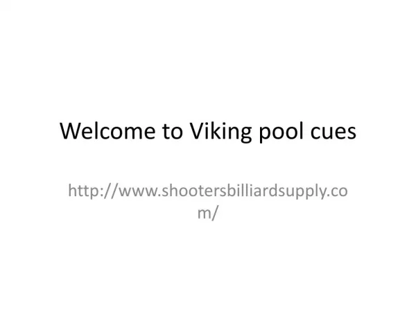 Viking pool cues
