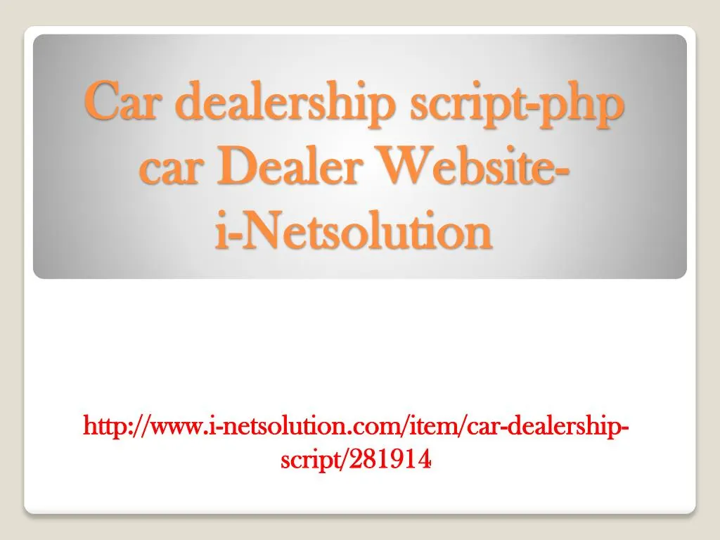 car dealership script php car dealer website i netsolution