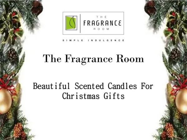 Beautiful Scented Candles For Christmas Gift