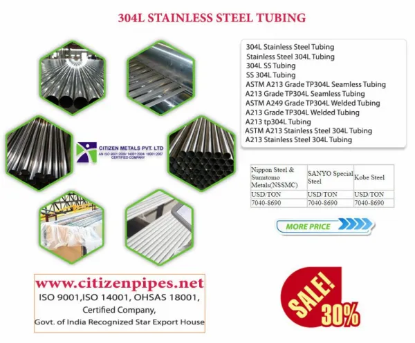 304L stainless steel Tubing
