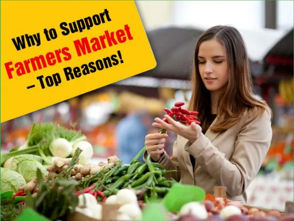 Reasons to Shop at your Local Farmer's Market