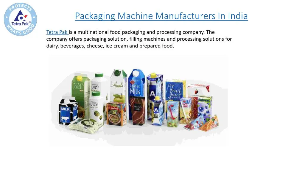 packaging machine manufacturers in india