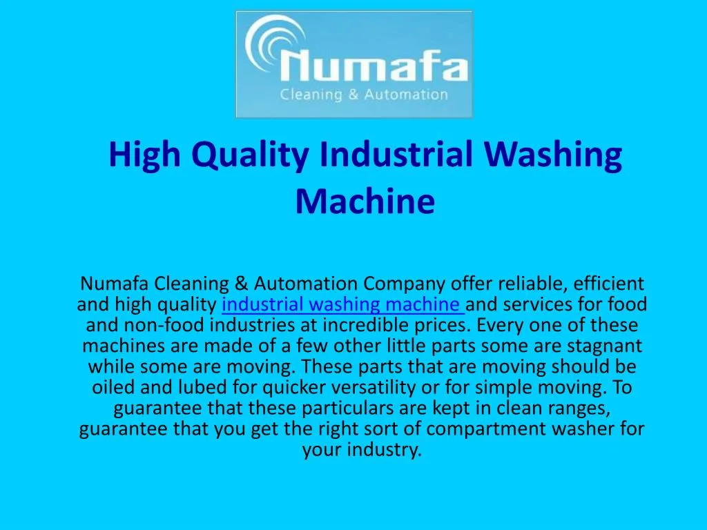 high quality industrial washing machine