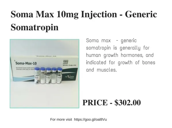 Somatropin HGH Injection - Uspharmacy24