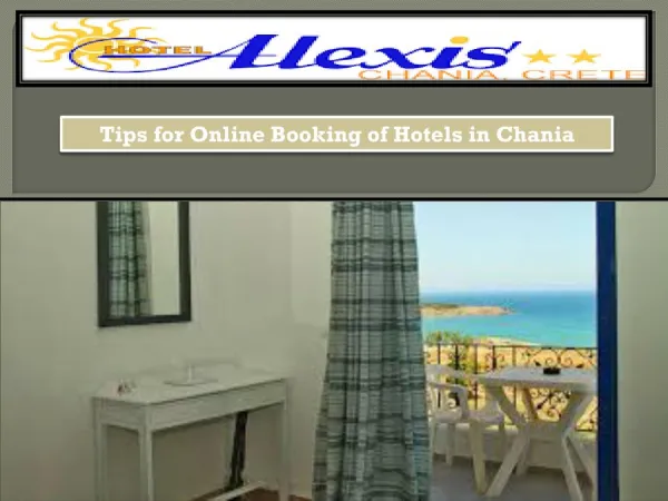 Tips for Online Booking of Hotels in Chania