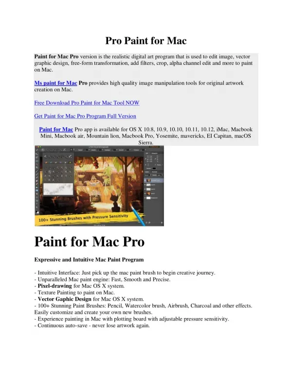 Pro Paint for Mac