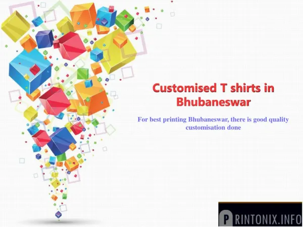 Customised T Shirts In Bhubaneswar Gives Locals Versatile Printing Options