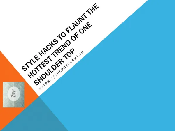 Style Hacks to Flaunt The Hottest Trend Of One Shoulder Top