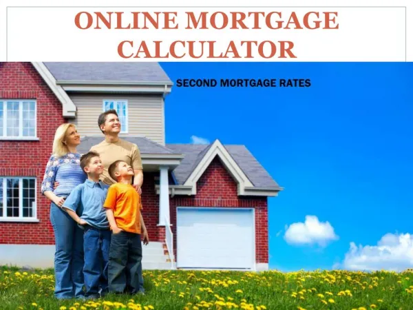 online mortgage calculator