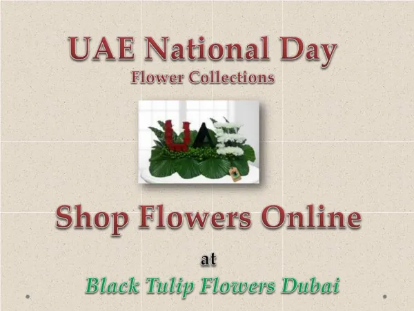 UAE National Day Flowers Collections - Black Tulip Flowers