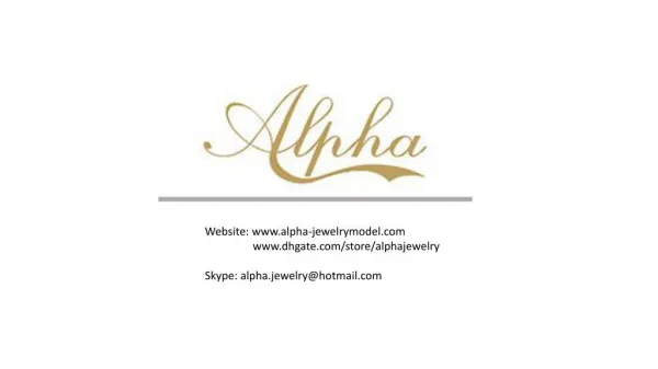 Alpha Jewelry Manufacturer| Custom Silver Jewelry Service