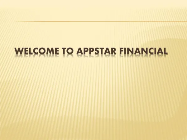 Appstar Financial Job ! Appstar Financial Career