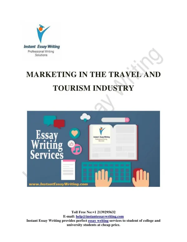 A free Sample On "Marketing in the travel and tourism industry"