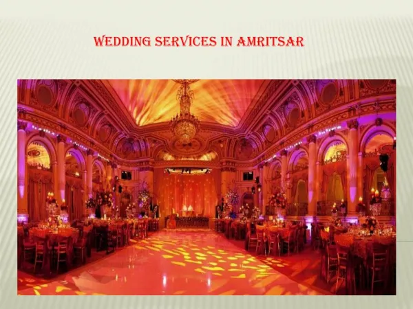 Wedding Services in Amritsar