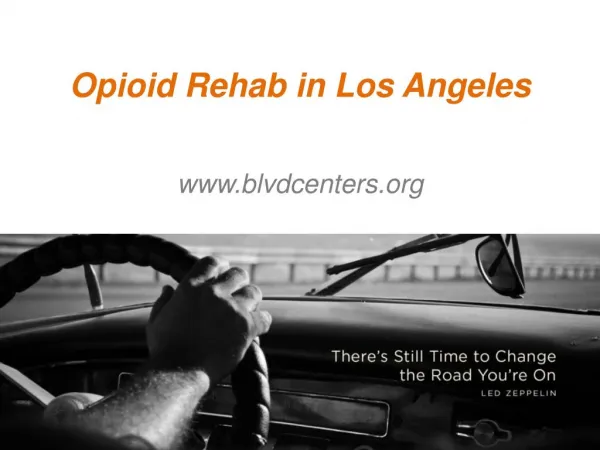Opioid Rehab in Los Angeles - www.blvdcenters.org