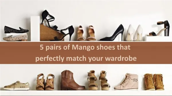 5 pairs of Mango shoes that perfectly match your wardrobe