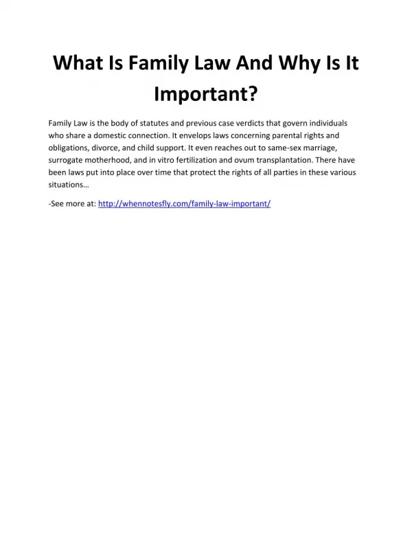 What Is Family Law And Why Is It Important?