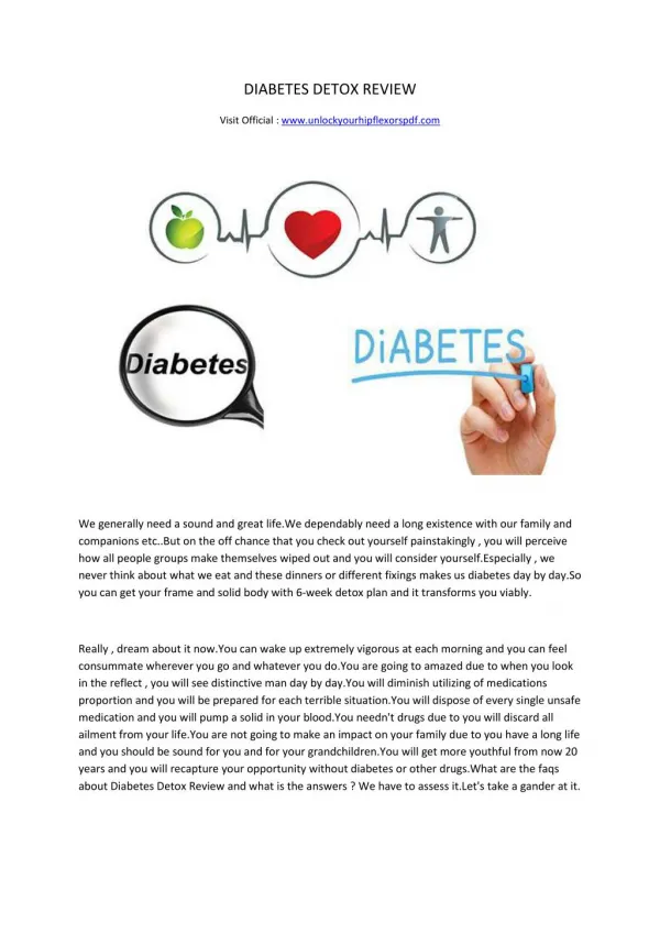 Diabetes Detox Review