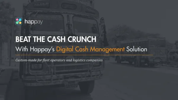 Digital Cash Management for Fleet Operators