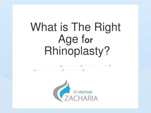 What is The Right Age for Rhinoplasty
