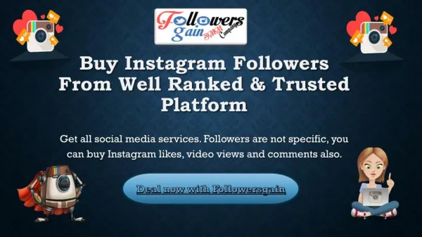 Buy Instagram followers from smmis.com for 2.50$