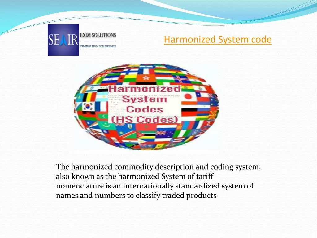 harmonized system code