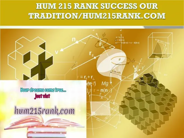 HUM 215 RANK Success Our Tradition/hum215rank.com