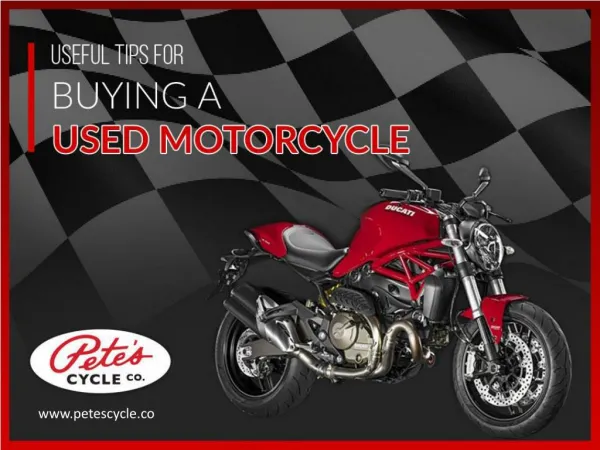 Useful Tips to Buy Used Motorcycles