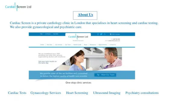 Cardiac Screen - private cardiac clinic in London