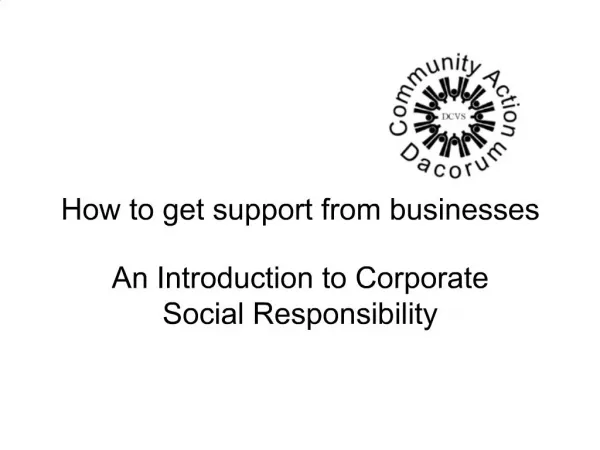 How to get support from businesses