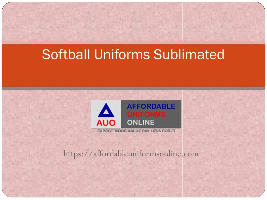 softball uniforms sublimated