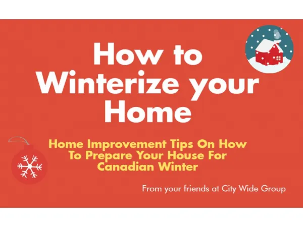 How to Winterize the House