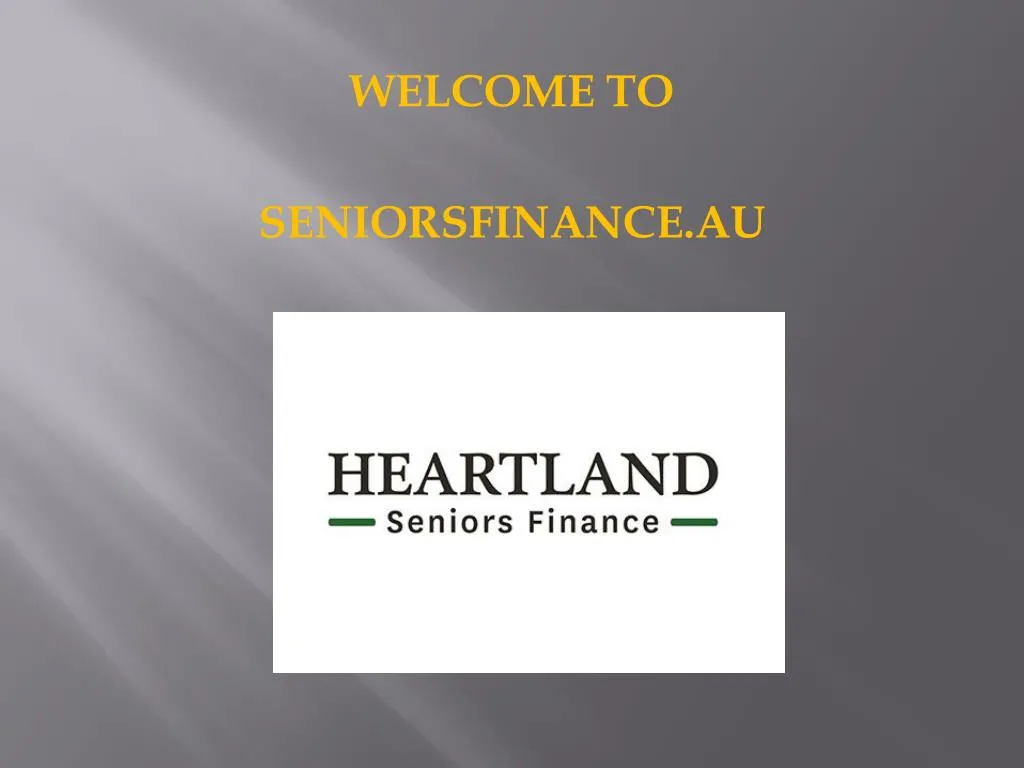 welcome to seniorsfinance au