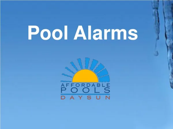 Pool Alarms